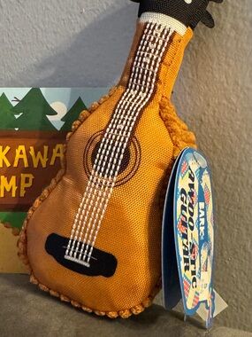 Bark ‘Awoo-stic Guitar’ Plush Tug Dog Toy